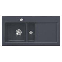 Villeroy & Boch Einbauspüle Subway 60 Becken links mit Excenterbetätigung Classicline i4 Graphit