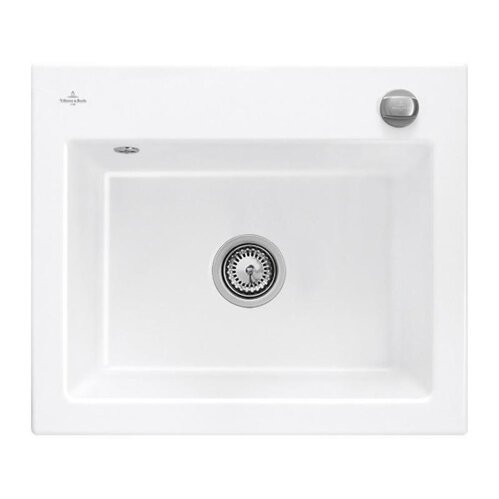 Villeroy & Boch Einbauspüle Subway 60 S mit Excenterbetätigung Classicline R1 Weiß alpin (glänzend)