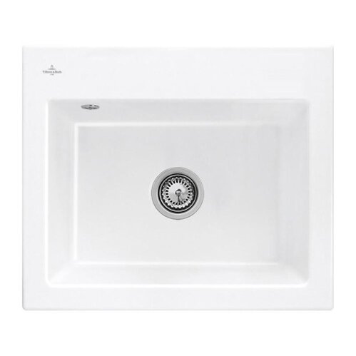 Villeroy & Boch Einbauspüle Subway 60 S mit Handbetätigung Classicline R1 Weiß alpin (glänzend)