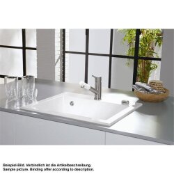 Villeroy & Boch Einbauspüle Subway 60 S mit Handbetätigung Classicline R1 Weiß alpin (glänzend)