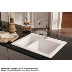 Villeroy & Boch Einbauspüle Subway 60 XM mit Handbetätigung Classicline R1 Weiß alpin (glänzend)