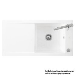 Villeroy & Boch Einbauspüle Timeline 60 mit Handbetätigung Premiumline KG Snow White