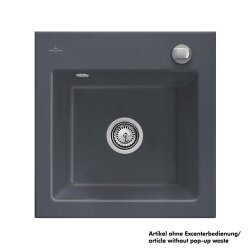 Villeroy & Boch Einbauspüle Subway 50 S mit Handbetätigung Classicline i4 Graphit