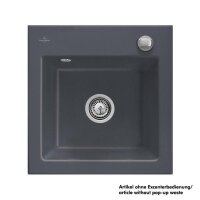 Villeroy & Boch Einbauspüle Subway 50 S mit Handbetätigung Classicline i4 Graphit