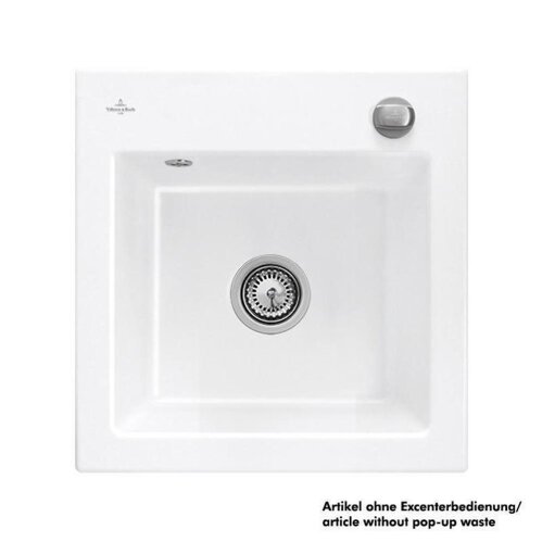 Villeroy & Boch Einbauspüle Subway 50 S mit Handbetätigung Premiumline KG Snow White