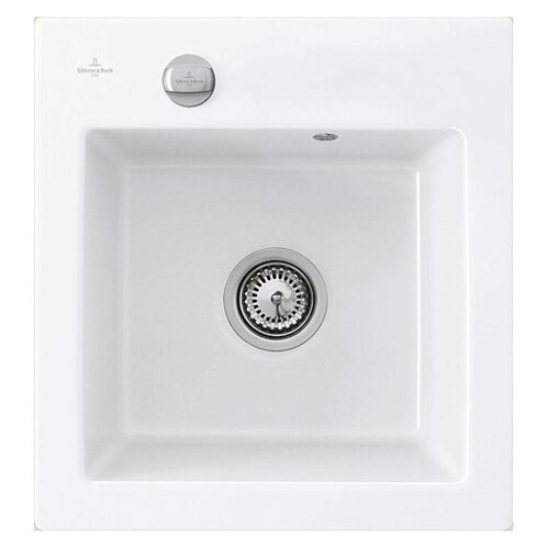 Villeroy & Boch Einbauspüle Subway 45 XS mit Excenterbetätigung Classicline R1 Weiß alpin (glänzend)