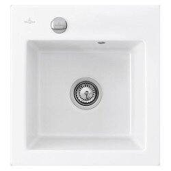 Villeroy & Boch Einbauspüle Subway 45 XS mit Excenterbetätigung Classicline R1 Weiß alpin (glänzend)