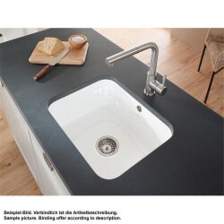 Villeroy & Boch Unterbauspüle Cisterna 60C mit Handbetätigung Premiumline KG Snow White