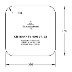 Villeroy & Boch Unterbauspüle Cisterna 50 mit Handbetätigung Premiumline TR Timber