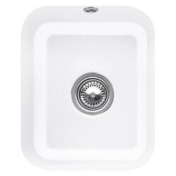Villeroy & Boch Unterbauspüle Cisterna 45 mit Handbetätigung Classicline R1 Weiß alpin (glänzend)