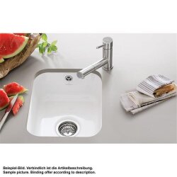 Villeroy & Boch Unterbauspüle Cisterna 45 mit Handbetätigung Classicline R1 Weiß alpin (glänzend)