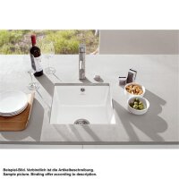 Villeroy & Boch Unterbauspüle Subway 50 SU mit Handbetätigung Classicline R1 Weiß alpin (glänzend)