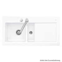 Villeroy & Boch Einbauspüle flächenbündig Subway 60 Flat Becken links mit Handbetätigung Classicline R1 Weiß alpin (glänzend)