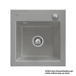 Villeroy & Boch Einbauspüle Subway 50 S Flat flächenbündig mit Handbetätigung Classicline KD Fossil