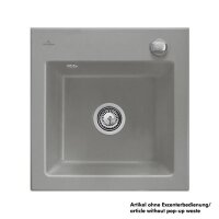 Villeroy & Boch Einbauspüle Subway 50 S Flat flächenbündig mit Handbetätigung Classicline KD Fossil