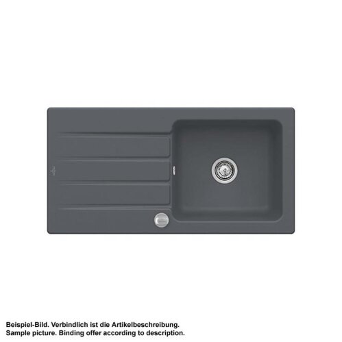 Villeroy & Boch Einbauspüle Architectura 60 mit Handbetätigung Classicline i4 Graphit