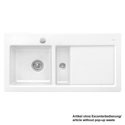 Villeroy & Boch Einbauspüle Subway 60 Becken links Handbedienung Classicline R1 Weiß alpin (glänzend)