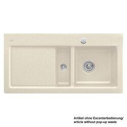 Villeroy & Boch Einbauspüle Subway 60 Becken rechts Handbedienung Classicline FU Ivory