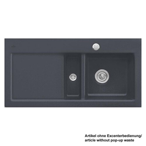 Villeroy & Boch Einbauspüle Subway 60 Becken rechts Handbedienung Classicline i4 Graphit