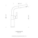 Schock Küchenarmatur SC-540 Chrom/Cristadur ausziehbarer Auslauf Puro PUR