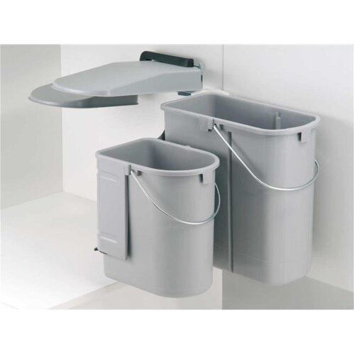 WESCO 703611-85 Einbau Abfallsammler Ökontainer Junior DT, alugrau