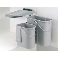 WESCO 703611-85 Einbau Abfallsammler Ökontainer Junior DT, alugrau