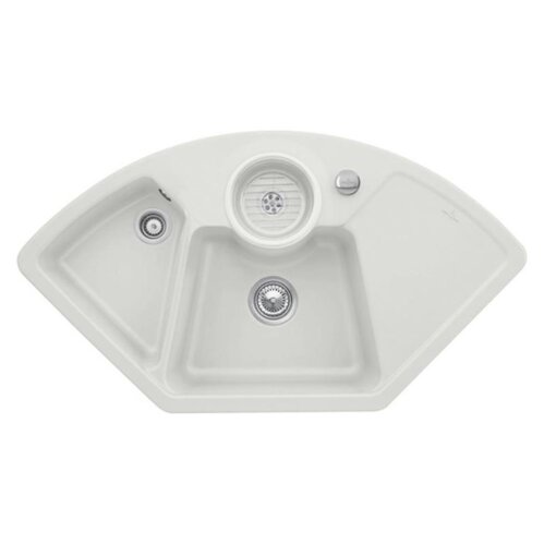 Villeroy & Boch Einbauspüle Solo Eck mit Excenterbetätigung Classicline SM Steam
