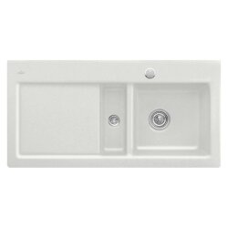 Villeroy & Boch Einbauspüle Subway 60 Becken rechts mit Excenterbetätigung Classicline SM Steam