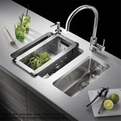 Pyramis Einbauspüle LYDIA (17X40) 1B Edelstahl UB