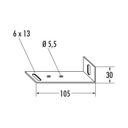 Naber Winkel 5, Verbindungsmaterial, verzinkt