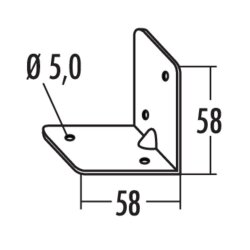 Naber Winkel 6, Verbindungsmaterial, verzinkt