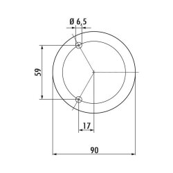 Capitello 1, Konsole, Edelstahl, H 145 mm, Rohr-Ø 45 mm