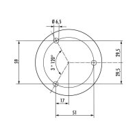 Konsole, Typ 40, Edelstahl, H 185 mm, Rohr-Ø 35 mm