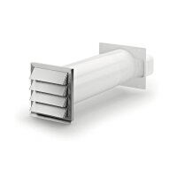 Naber COMPAIR System Ø 150 Klima-E flow 150 Mauerkasten, weiß/Edelstahl
