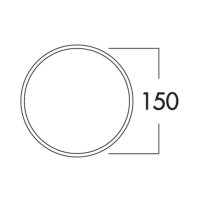 Naber COMPAIR System Ø 150 E-Klima-E 150 Mauerkasten Edelstahl