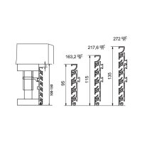 Naber Presa Sockellüftungsgitter, Länge 2400 mm, für Sockelhöhe 150 mm, edelstahlfarbig