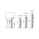 Naber COMPAIR Zubehör: Sockel-Eckblenden für Presa-Lüftungsgitter, Höhe 100 mm