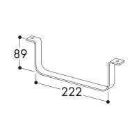 Naber COMPAIR System Ø 150 Flachkanalhalterung 150 Edelstahl