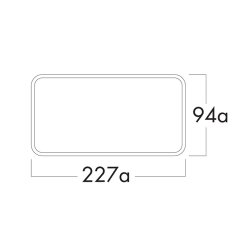Naber COMPAIR System Ø 150 flow Star GTS 150 F Mauerkasten, innen Rechteckrohr-Anschluss