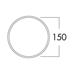 Naber COMPAIR System Ø 150 E-Klima A/Z 150 Ab- und Zuluft-Mauerkasten