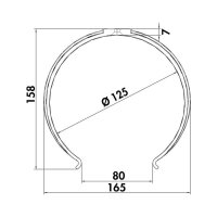 Naber COMPAIR System Ø 125 Rundkanalhalterung 125 weiß