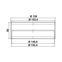 Naber COMPAIR System Ø 150 flow round R-VBS 150 Rohrverbinder round