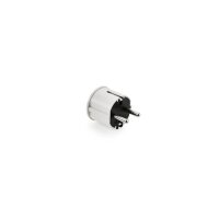 Naber Schutzkontakt-Winkelstecker, Stecker, weiß