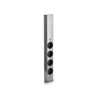 Thebo Mira Eck small 4-fach, Ecksteckdosenelement, Edelstahl