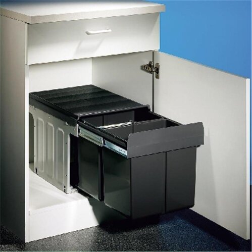 Wesco Double Master 2 DS, Abfallsammler für Eckschränke, anthrazit