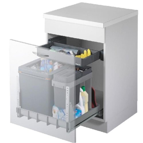 Müllex Boxx 55/60-R Bio, Abfallsammler für Frontauszüge, anthrazit