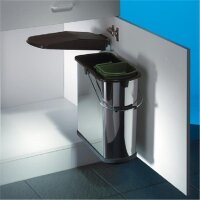 Wesco Vario 4 plus, Abfallsammler für Schwenktechnik, Edelstahl