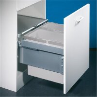 Naber Cox® Base 360 S/500-2, Abfallsammler für Frontauszüge, hellgrau