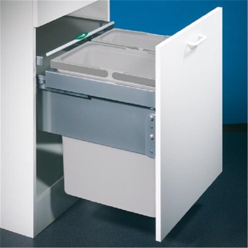 Naber Cox® Base 460 S/500-2, Abfallsammler für Frontauszüge, hellgrau