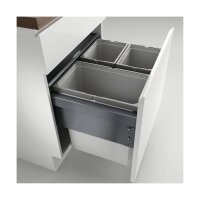 Naber Cox® Base 460 S/600-3, Abfallsammler für Frontauszüge, hellgrau